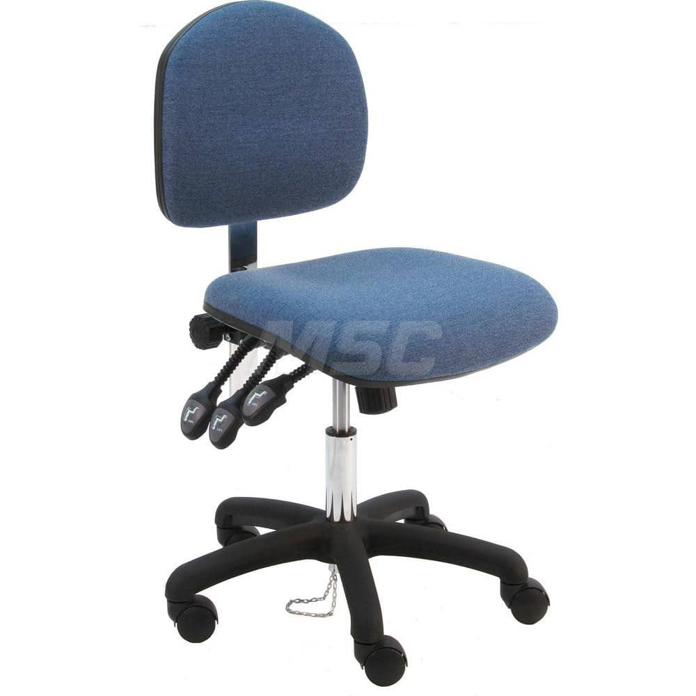 Task Chair: Fabric, Navy Blue