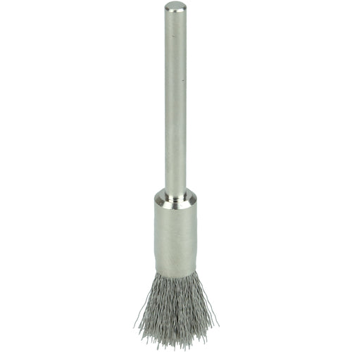 1/4″ Miniature Wire End Brush, .005″ Stainless Steel Fill, 1/8″ Stem - All Tool & Supply