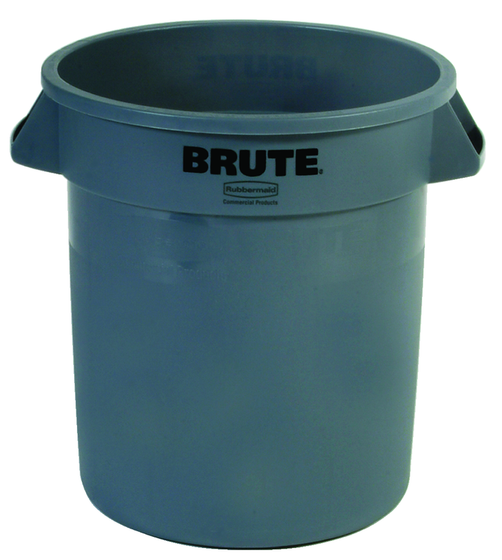 Brute - 10 Gallon Round Container - Double-ribbed base - All Tool & Supply