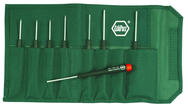 8 Piece - .028 - 1/8" - Precision Hex Inch Screwdriver Set In Canvas Pouch - All Tool & Supply