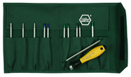 12 Piece - System 4 ESD Safe Drive-Loc Interchangeable Set - #26985 - Slotted 1.5 - 4.0 and Phillips #000 - 1 and Torx® T1-T15 - Canvas Pouch - All Tool & Supply