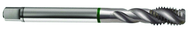 M10x1.5 6H 3-Flute Cobalt Green Ring Full Bottom 40 degree Spiral Flute Tap-Bright - All Tool & Supply