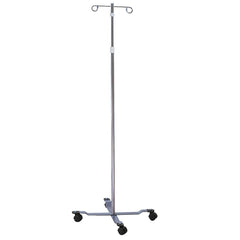 Lakeside - Emergency Preparedness Supplies; Type: IV Stand ; Contents/Features: 4-Leg Base; 2 Hooks; Pole Adjusts From 51-1/4" - Exact Industrial Supply