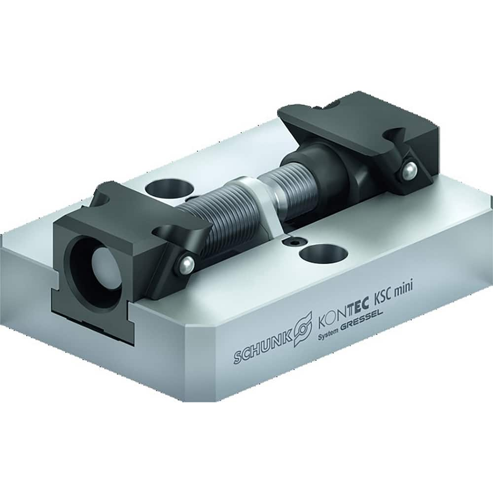 Schunk - Self-Centering Vises; Jaw Width (mm): 70.00 ; Maximum Jaw Opening Capacity (mm): 77.00 ; Maximum Jaw Opening Capacity (Inch): 3 ; Maximum Jaw Opening Capacity (Decimal Inch): 3.0315 ; Throat Depth (mm): 24.00 ; Operation Type: Manual - Exact Industrial Supply