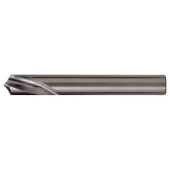 ‎5/8″ × 4-1/4″ OAL 120 Degree Carbide Radial NC Spotting Drills Bright - Exact Industrial Supply