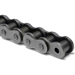 Shuster - 10B-1RIVX10, 5/8" Pitch, British Standard Roller Chain - Exact Industrial Supply