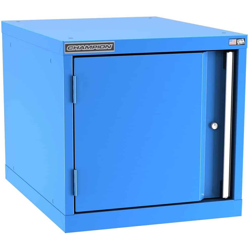 Champion Tool Storage - Storage Cabinets; Type: Stacked/Overhead Standard Wide Door Cabinet ; Width (Inch): 28-1/4 ; Depth (Inch): 28-1/2 ; Height (Inch): 21-5/8 ; Number of Shelves: 0 ; Material: Steel - Exact Industrial Supply