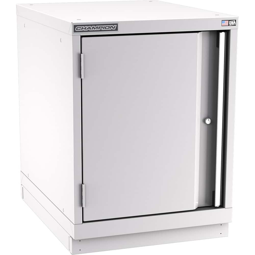 Champion Tool Storage - Storage Cabinets; Type: Desk-Height Narrow Wide Door Cabinet ; Width (Inch): 22-3/16 ; Depth (Inch): 28-1/2 ; Height (Inch): 29-7/8 ; Number of Shelves: 2 ; Material: Steel - Exact Industrial Supply