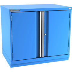 Champion Tool Storage - Storage Cabinets; Type: Bench-Height Standard Plus Wide Door Cabinet ; Width (Inch): 40-1/4 ; Depth (Inch): 28-1/2 ; Height (Inch): 35-7/8 ; Number of Shelves: 3 ; Material: Steel - Exact Industrial Supply