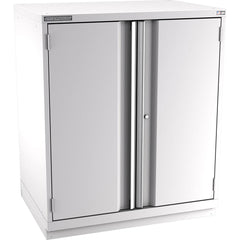 Champion Tool Storage - Storage Cabinets; Type: Counter-Height Plus Standard Plus Wide Door Cabinet ; Width (Inch): 40-1/4 ; Depth (Inch): 28-1/2 ; Height (Inch): 45-1/4 ; Number of Shelves: 4 ; Material: Steel - Exact Industrial Supply