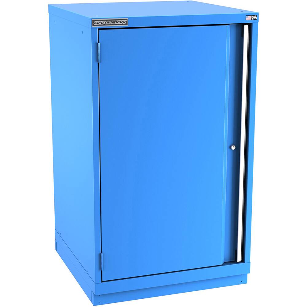 Champion Tool Storage - Storage Cabinets; Type: Counter-Height Plus Standard Wide Door Cabinet ; Width (Inch): 28-1/4 ; Depth (Inch): 28-1/2 ; Height (Inch): 45-1/4 ; Number of Shelves: 4 ; Material: Steel - Exact Industrial Supply