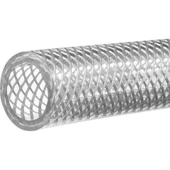 Value Collection - 1" ID x 1-1/4" OD, 25' Long, PVC Reinforced (3A) Tube - Clear, 120 Max psi, -50 to 150°F - All Tool & Supply