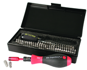 53 Piece - TorqueVario-S Handle 10-50 In/Lbs Handle - #28595 - Includes: Slotted; Phillips; Torx®; Hex Inch & Metric; Pozi; Torq Set and Triwing Bits - Storage Box - All Tool & Supply