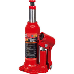 Big Red - Manual Bottle, Screw, Ratchet & Hydraulic Jacks; Type: Hydraulic Bottle Jack ; Load Capacity (Ton): 2 (Inch); Minimum Height (Inch): 7-1/8 ; Minimum Height (Decimal Inch): 7.1250 ; Maximum Height (Decimal Inch): 13.6250 ; Maximum Height (Inch): - Exact Industrial Supply