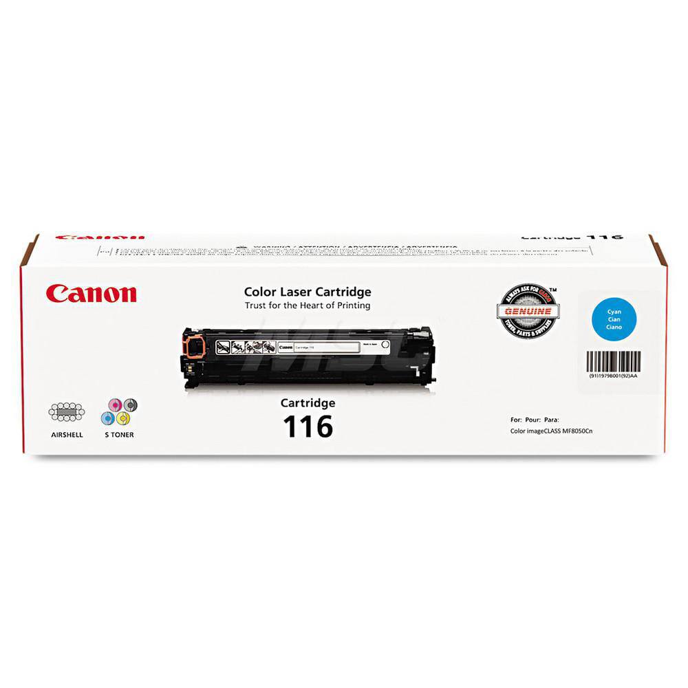 Canon - Office Machine Supplies & Accessories; Office Machine/Equipment Accessory Type: Toner Cartridge ; For Use With: Canon ImageCLASS MF8050Cn; MF8080Cw ; Color: Cyan - Exact Industrial Supply