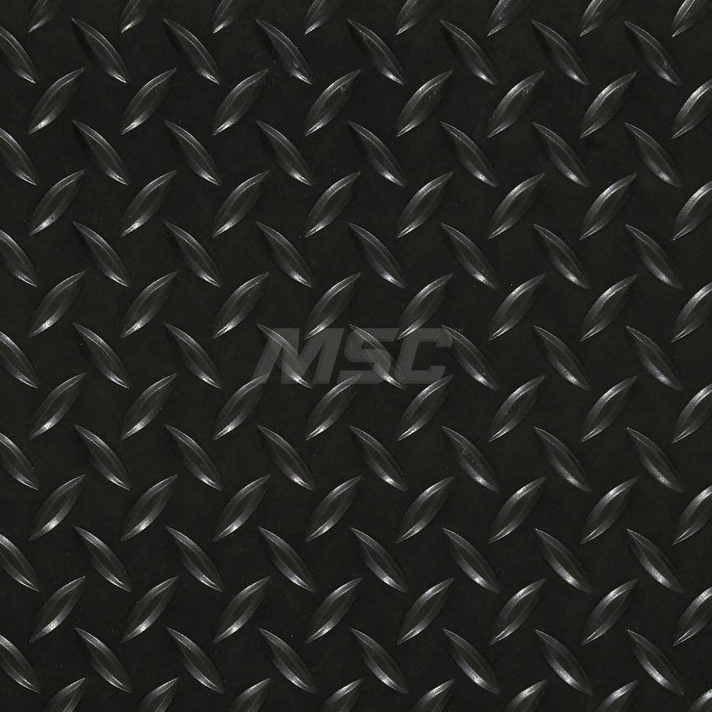 M + A Matting - Switchboard Matting; Specification Type: ANSI/ASTM Type II Class 2 ; Thickness (Inch): 1/4 ; Width (Feet): 3.00 ; Length (Feet): 75.000 ; Surface Pattern: Diamond-Plate ; Color: Black - Exact Industrial Supply