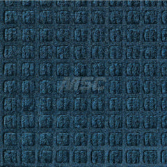 M + A Matting - Entrance Matting; Indoor or Outdoor: Indoor & Outdoor ; Traffic Type: Heavy/High Traffic ; Surface Material: Solution Dyed PET ; Base Material: SBR Rubber ; Surface Pattern: Raised Waffle ; Color: Navy Blue - Exact Industrial Supply