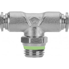 Aignep USA - Metal Push-To-Connect Tube Fittings; Type: Male Swivel Branch Tee ; Tube Outside Diameter (Inch): 1/2 ; Maximum Working Pressure: 290.000 ; Connection Style: Push to Connect ; Connection Type: Push to Connect ; Material: 316L Stainless Steel - Exact Industrial Supply