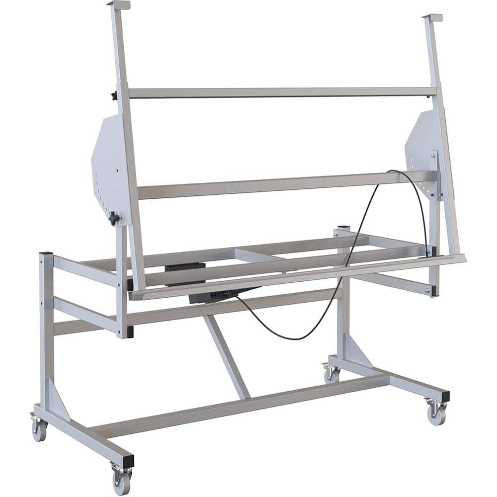 BOSTONtec - Mobile Work Benches; Type: Mobile Work Bench ; Length: 72 (Inch); Depth (Inch): 36 ; Height (Inch): 28 ; Maximum Height (Inch): 44 ; Top Material: Laminate - Exact Industrial Supply