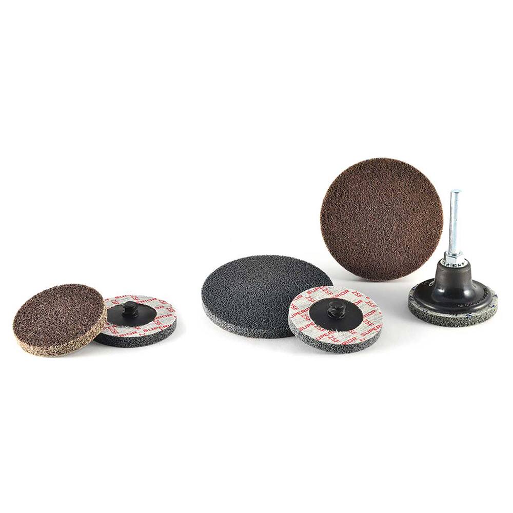 Superior Abrasives - Quick Change Discs; Disc Diameter (Inch): 3 ; Attaching System: Type R ; Abrasive Type: Non-Woven ; Abrasive Material: Silicon Carbide ; Grade: Fine ; Backing Material: Nylon Web - Exact Industrial Supply