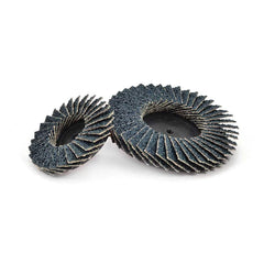 Superior Abrasives - Flap Discs; Abrasive Type: Coated ; Flap Disc Type: Compact ; Disc Diameter (Inch): 2 ; Abrasive Material: Zirconia Alumina ; Grit: 120 ; Attaching System: Mini Flap Disc Type R - Exact Industrial Supply