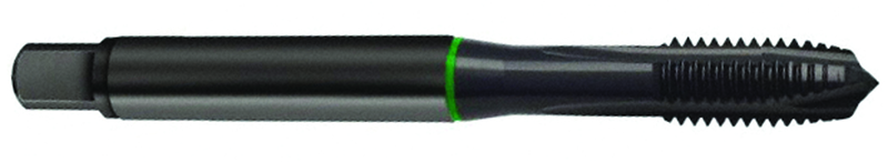 3/8-16 Dia. - 2B - 3 FL - Cobalt Plug Green Ring Tap - Blk-Ox FORM-B DIN 374 - All Tool & Supply