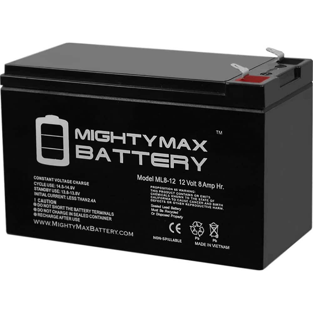 Mighty Max Battery - 12 V 8 Ah F1 Terminal Lead-Acid Battery