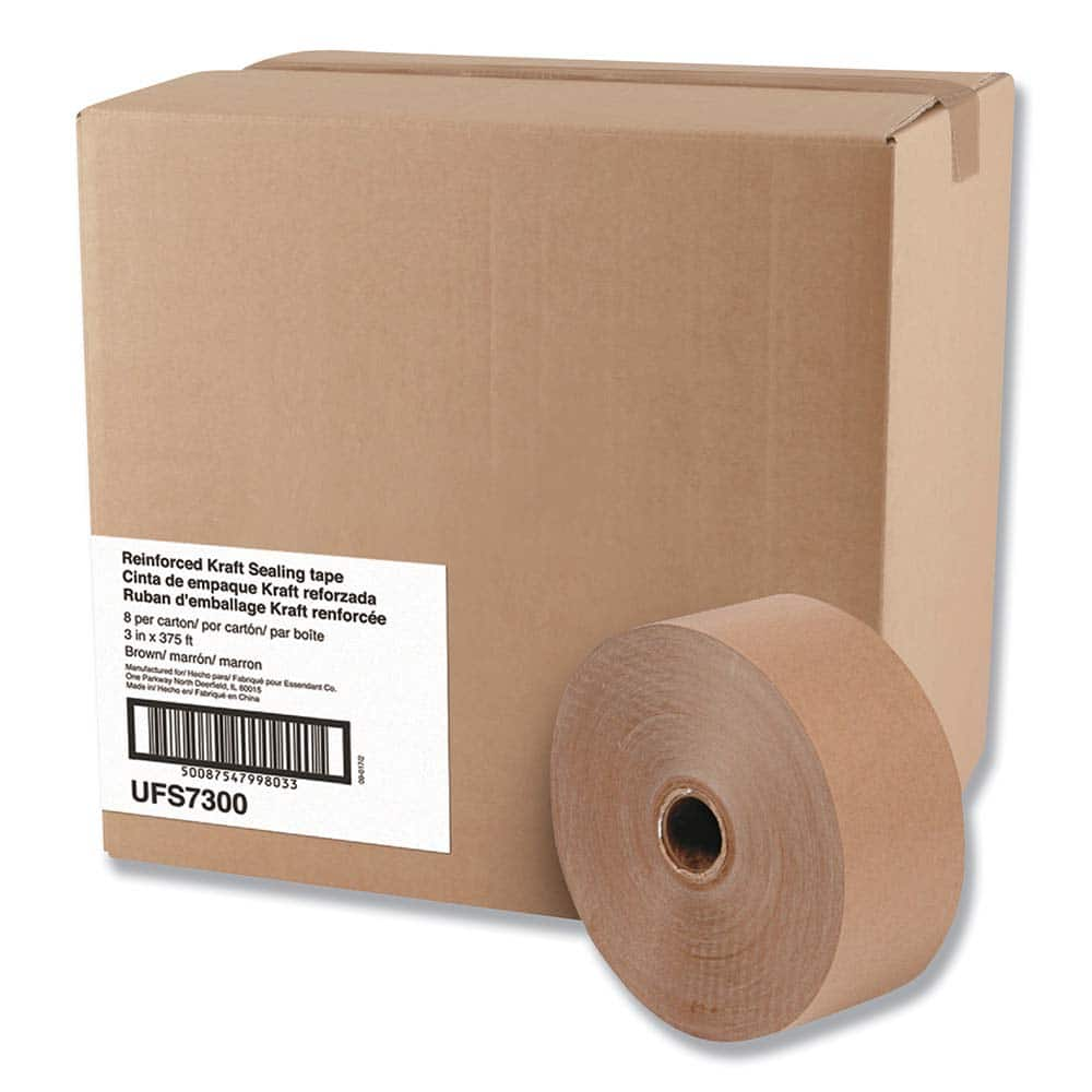 GEN - Packing Tape; Tape Type: Sealing ; Color: Brown ; Adhesive Material: Water Activated ; Width (Inch): 3 ; Length: 375' ; Material Type: Fiberglass; Kraft Paper - Exact Industrial Supply