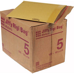 Sealed Air - Mailers, Sheets & Envelopes; Type: Jiffy Rigi Bag Mailer ; Style: Self Adhesive ; Width (Inch): 14 ; Length (Inch): 10-1/2 ; Box Quantity: 150 ; Size: 10.5 x 14 - Exact Industrial Supply