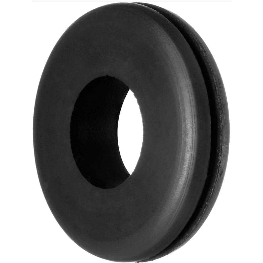 USA Sealing - Grommets; Type: General-Purpose Push-In Grommet ; Outside Diameter (Inch): 1-3/8 ; Overall Thickness (Decimal Inch): 7/16 ; Inside Diameter Inch: 3/4 (Inch); Material: SBR Rubber ; Type: General-Purpose Push-In Grommet - Exact Industrial Supply