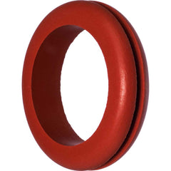 USA Sealing - Grommets; Type: High-Temperature Push-In Grommet ; Outside Diameter (Inch): 1 ; Overall Thickness (Decimal Inch): 1/4 ; Inside Diameter Inch: 1/4 (Inch); Material: Silicone Rubber ; Type: High-Temperature Push-In Grommet - Exact Industrial Supply