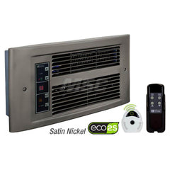 Electric Forced Air Heaters; Heater Type: Wall; Maximum BTU Rating: 5971; Voltage: 208V; Phase: 1; Wattage: 1750; Overall Length (Inch): 9; Overall Length (Decimal Inch): 9.0000; Overall Width (Inch): 17; Overall Width (Decimal Inch - 4 Decimals): 17.0000