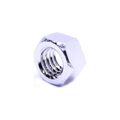 Hex Nut: Grade 316 Stainless Steel, NL-19 Finish Right Hand Thread, 0.3438″ Across Flats, 2B, ANSI B18.2.2