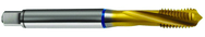 M4x0.70 6H 3-Flute Cobalt Blue Ring Semi-Bottoming 15 degree Spiral Flute Tap-TiN - All Tool & Supply