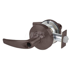 Lever Locksets; Type: Cylindrical Lock; Key Type: Keyless; Strike Type: Curved Lip Strike; Finish/Coating: Oil Rubbed Bronze; Material: Metal; Material: Metal; Door Thickness: 1.75 in; Backset: 2.75 in; Cylinder Type: No Keyway; Minimum Order Quantity: Me