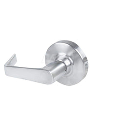 Lever Locksets; Type: Cylindrical Lock; Key Type: Keyless; Strike Type: Curved Lip Strike; Finish/Coating: Satin Chrome; Material: Metal; Material: Metal; Door Thickness: 1.75 in; Backset: 2.75 in; Cylinder Type: No Keyway; Minimum Order Quantity: Metal;