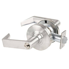 Lever Locksets; Type: Cylindrical Lock; Key Type: Keyed Different; Strike Type: Curved Lip Strike; Finish/Coating: Satin Nickel; Material: Metal; Material: Metal; Door Thickness: 1.75 in; Backset: 2.75 in; Cylinder Type: Schlage C Keyway; Minimum Order Qu