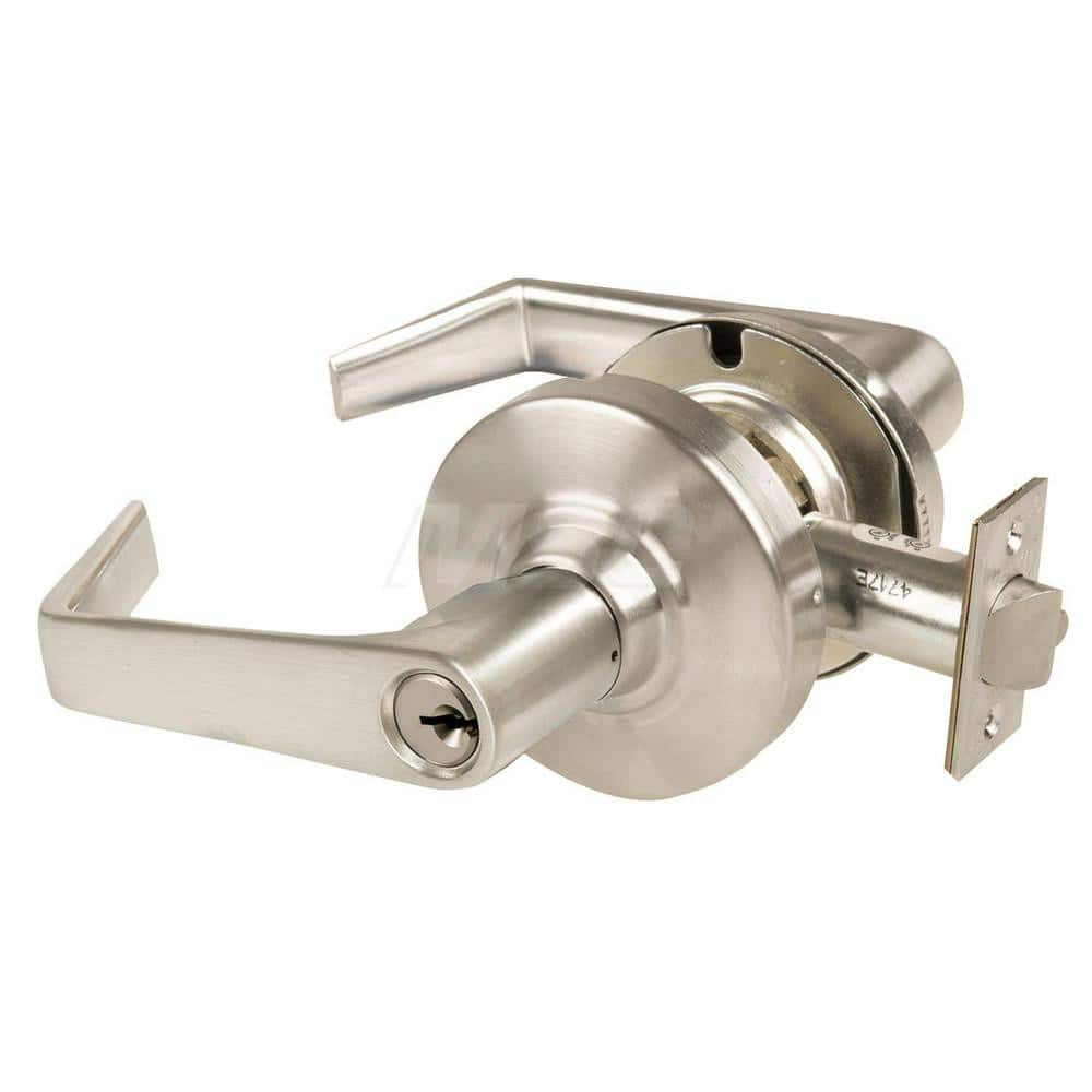 Lever Locksets; Type: Cylindrical Lock; Key Type: Keyed Different; Strike Type: Curved Lip Strike; Finish/Coating: Satin Nickel; Material: Metal; Material: Metal; Door Thickness: 1.75 in; Backset: 2.75 in; Cylinder Type: Schlage C Keyway; Minimum Order Qu