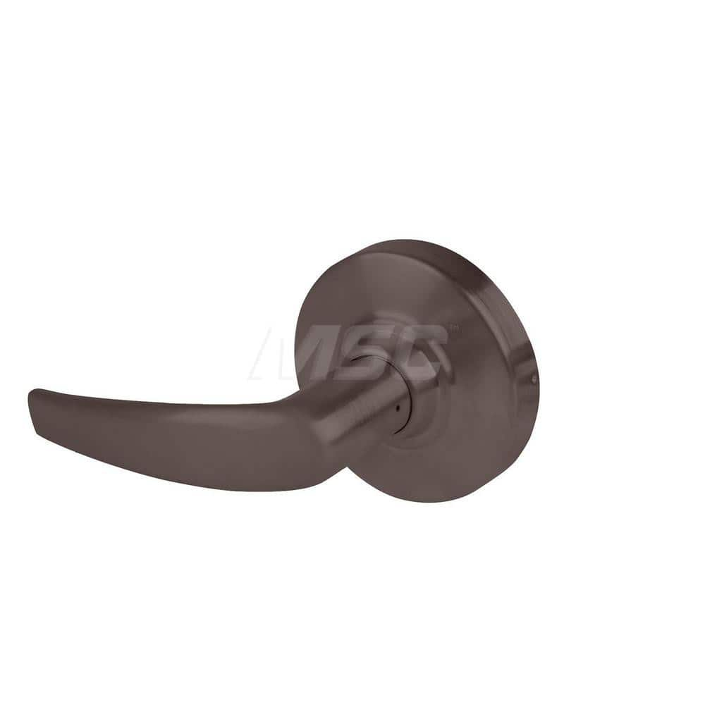 Lever Locksets; Type: Cylindrical Lock; Key Type: Keyless; Strike Type: Curved Lip Strike; Finish/Coating: Oil Rubbed Bronze; Material: Metal; Material: Metal; Door Thickness: 1.75 in; Backset: 2.75 in; Cylinder Type: No Keyway; Minimum Order Quantity: Me