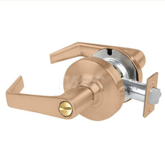 Lever Locksets; Type: Cylindrical Lock; Key Type: Keyless; Strike Type: Curved Lip Strike; Finish/Coating: Satin Bronze; Material: Metal; Material: Metal; Door Thickness: 1.75 in; Backset: 2.75 in; Cylinder Type: No Keyway; Minimum Order Quantity: Metal;