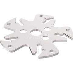 Indexable Slotting Cutter: 2.5 mm Cutting Width, 63 mm Cutter Dia, Arbor Hole Connection, 15 mm Depth of Cut, Right Hand Cut Screw, Uses 5 150.10 Inserts, 5 Teeth, Straight, Positive, Steel, Uncoated