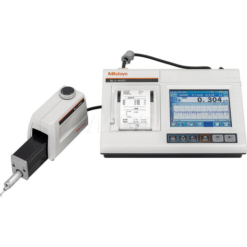 Surface Roughness Gage: Ra Rq Rz Ry Rp Rv Rt R3z Rsk Rku Rc RPc RSm Rmax(VDA, ANSI) Rz1max(ISO97) S, HSC, RzJIS(JIS01) Rppi Rlr Rmr Rmr(c) Rk Rpk Rvk Mr1 Mr2 A1 A2 Vo Lo Rpm tp(ANSI) Htp(ANSI) R Rx AR W AW Wx & Wte Roughness Parameter, 2 µm Stylus Tip Rad