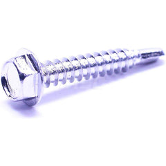 Machine Screw: #10 x 1″, Hex Head, Hex Stainless Steel, NL-19 Finish, Grade 18-8, ANSI B18.6.3