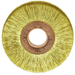 2″ × 1/2″-0.005″ Wire Size - Brass Non-Sparking Wire Wheel - All Tool & Supply