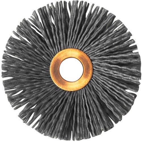 3″ Diameter-1/2″ Arbor Hole - Abrasive Nylon-Copper Center Straight Nylox Wheel - All Tool & Supply