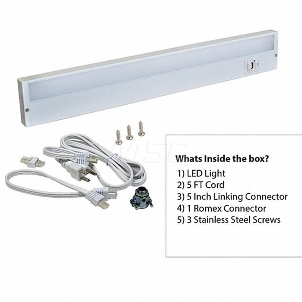 Undercabinet Light Fixtures; Lamp Type: Integrated LED; LED; Number of Lamps: 1; Overall Length (Feet): 32 in; 32.00; Overall Width: 4; Lumens: 770/825/825; Wattage: 13; 13.000; Overall Height: 1.00; Voltage: 120 VAC; 120.00; Dimmable: Yes; Features: Colo