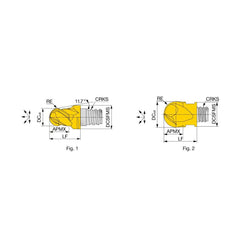 Ball End Mill Heads; Mill Diameter (mm): 10.00; Mill Diameter (Decimal Inch): 0.3937; Number of Flutes: 4; Length of Cut (mm): 7.0000; Connection Type: S06; Overall Length (mm): 12.0000; Material: Solid Carbide; Finish/Coating: TiAlN; Cutting Direction: R