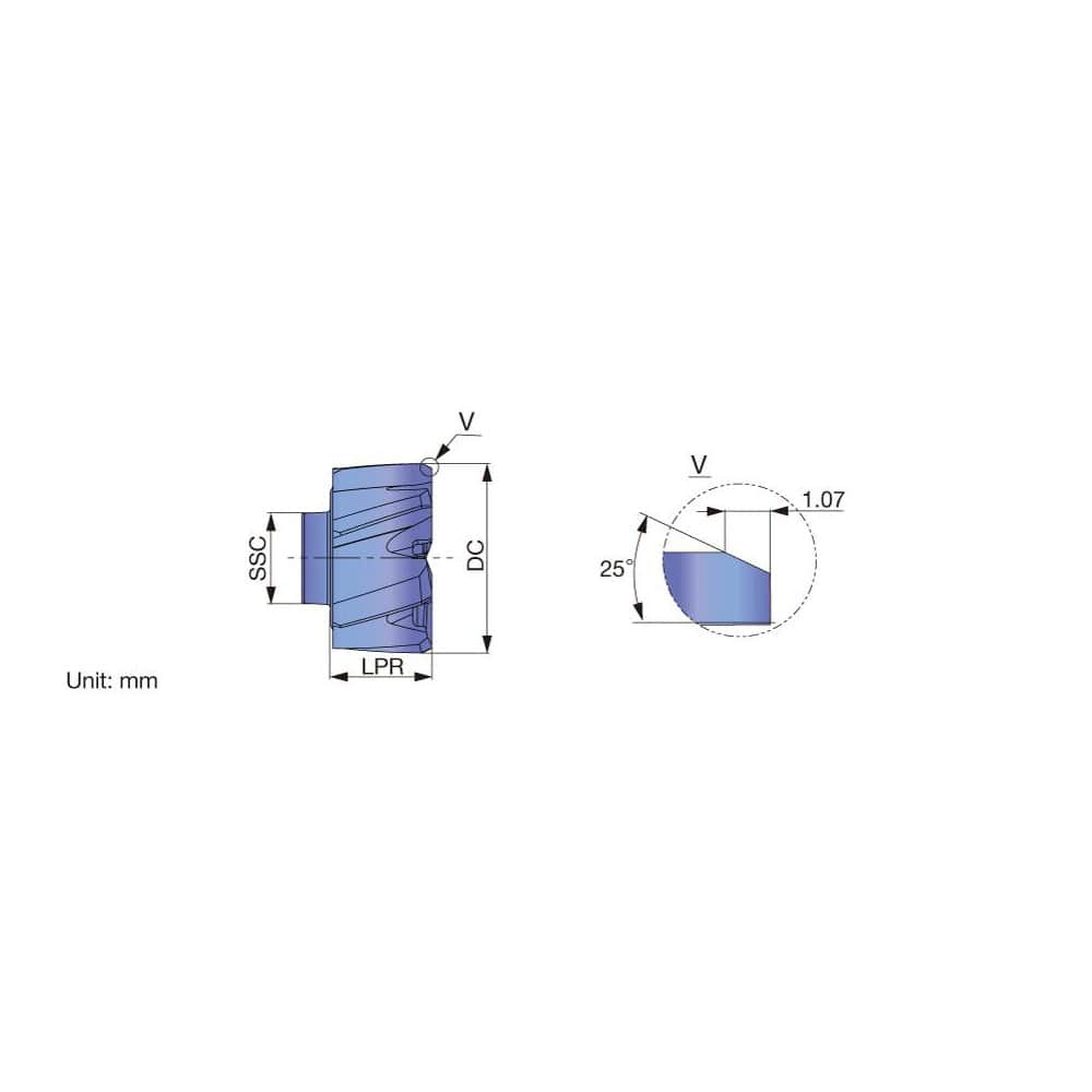 Modular Reamer Heads; Head Diameter (Inch): 20.0000; Head Diameter (mm): 20.0000; Reamer Finish/Coating: Coated; TiAlN; Flute Type: Spiral; Head Length (Decimal Inch): 10.60 mm; Hole Tolerance: h7; Spiral Direction: Left Hand; Cutting Direction: Right Han