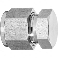 USA Sealing - 3/8" Tube OD 316 Stainless Steel Compression Tube Cap - All Tool & Supply