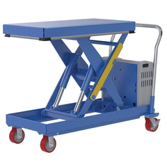 Vestil - Lifting Tables; Type: Elevating Cart ; Lift Style: Scissor ; Style: Portable Battery-Operated ; Load Capacity (Lb.): 2000.000 ; Minimum Height (Inch): 15 ; Lift Height (Inch): 39 - Exact Industrial Supply